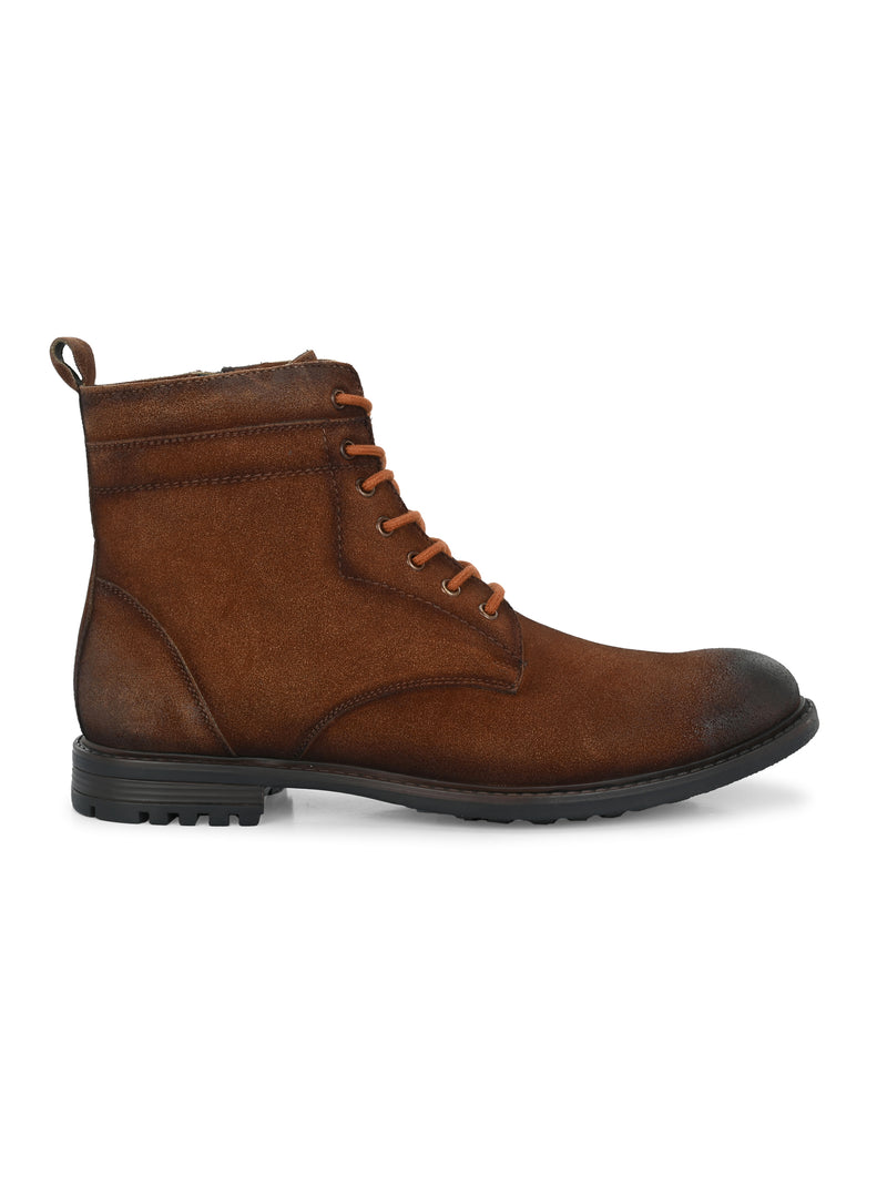 Staple Tan Lace-Up Boots