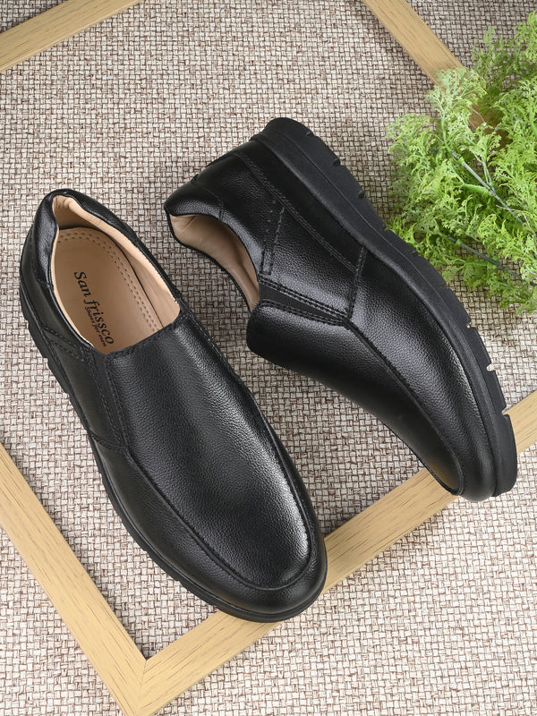 Tubac Solid Black Slip-Ons