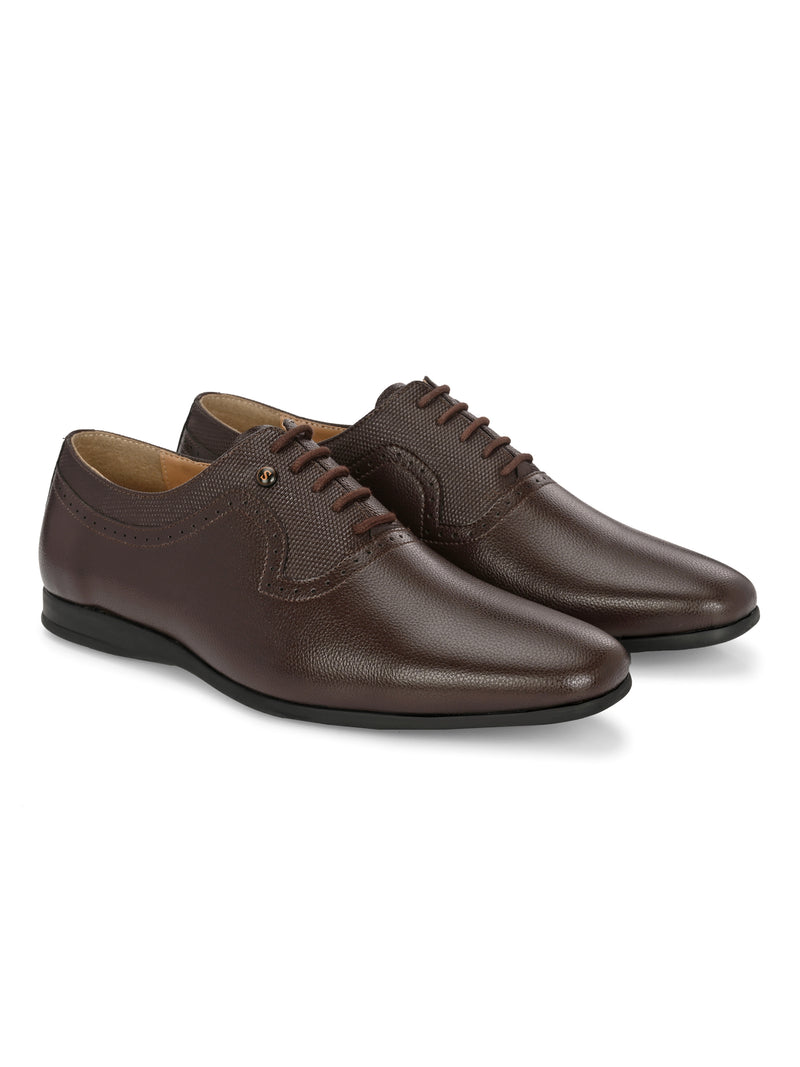 Inching Brown Oxford Shoes