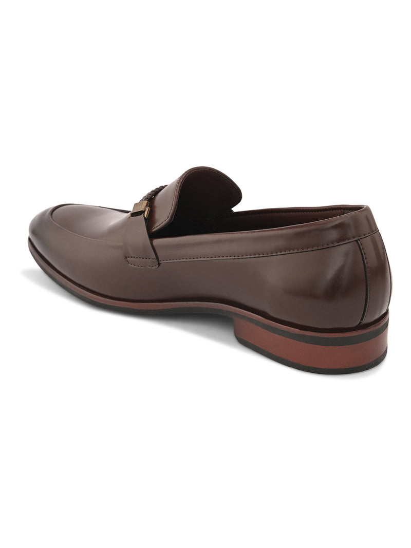 Soho Brown Solid Slip-Ons