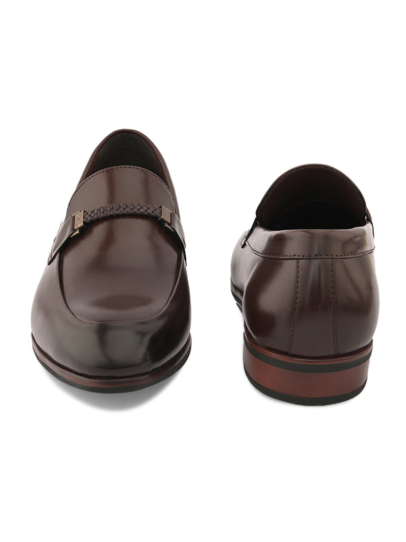 Soho Brown Solid Slip-Ons