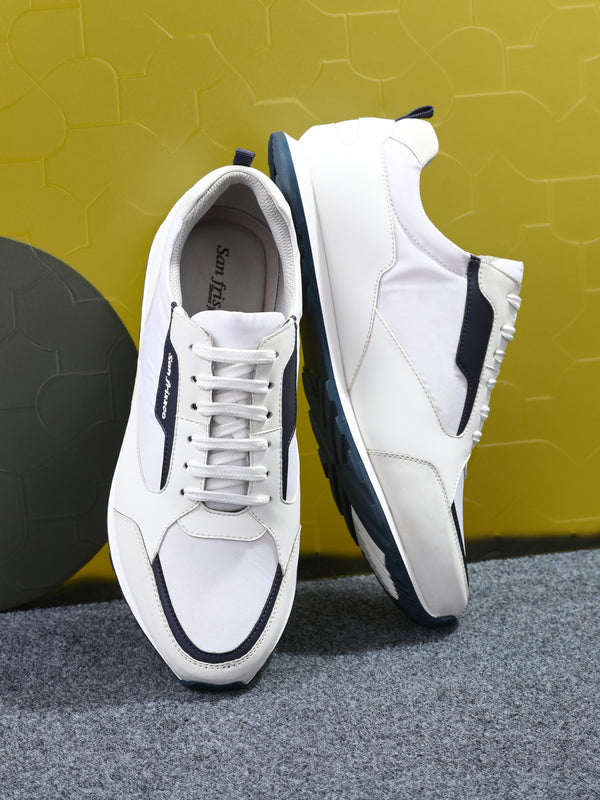 Maverick White Casual Trainers