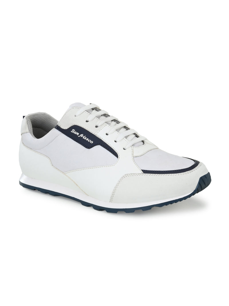 Maverick White Casual Trainers