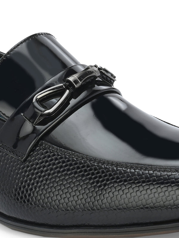 Da Vinci Black Patent Slip-Ons