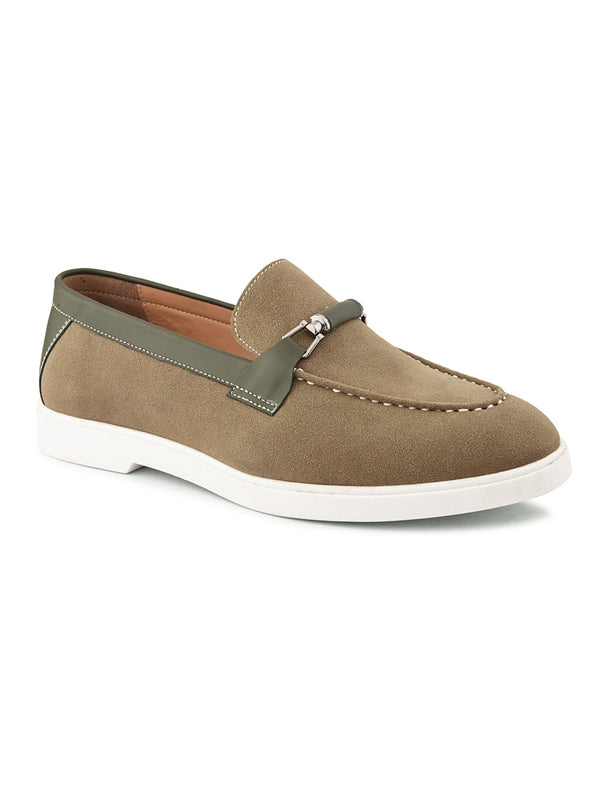 SAN FRISSCO Men Olive Casual Slip-On Shoes