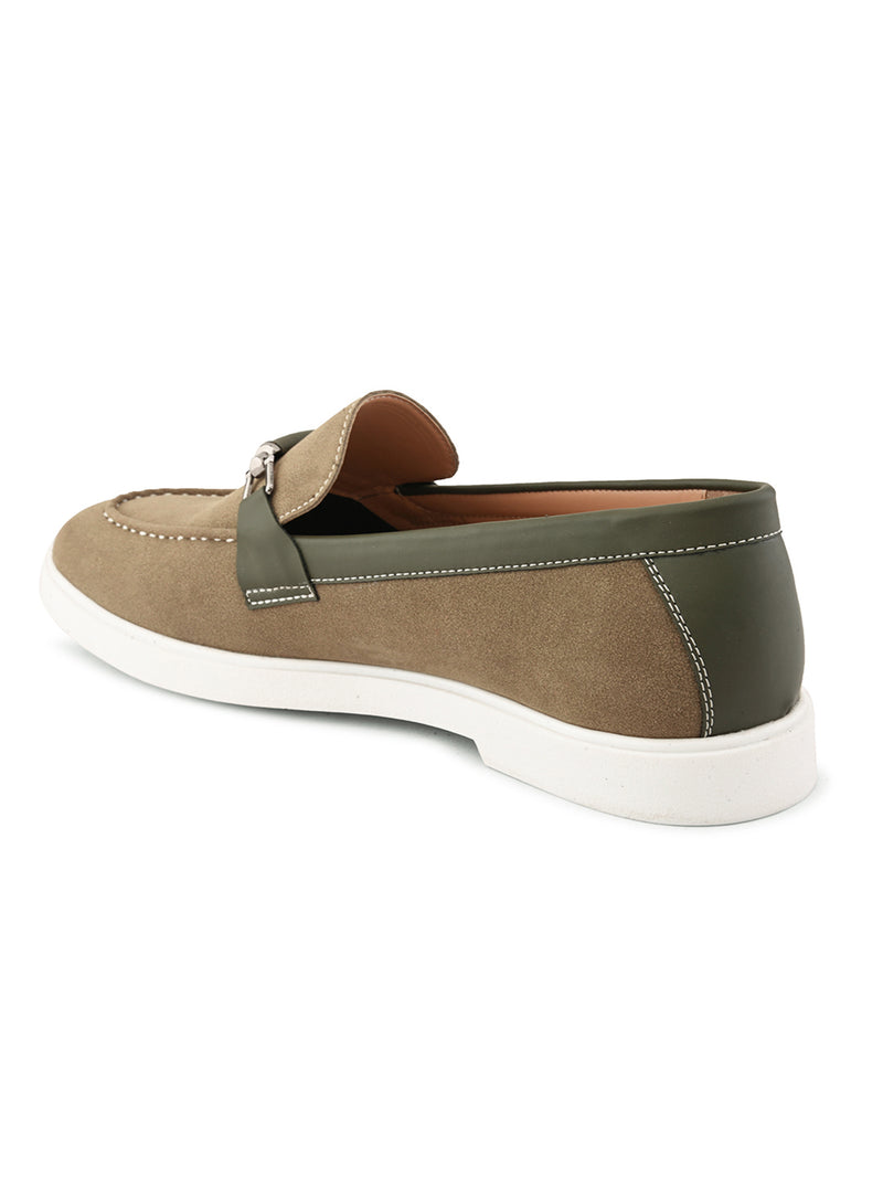SAN FRISSCO Men Olive Casual Slip-On Shoes