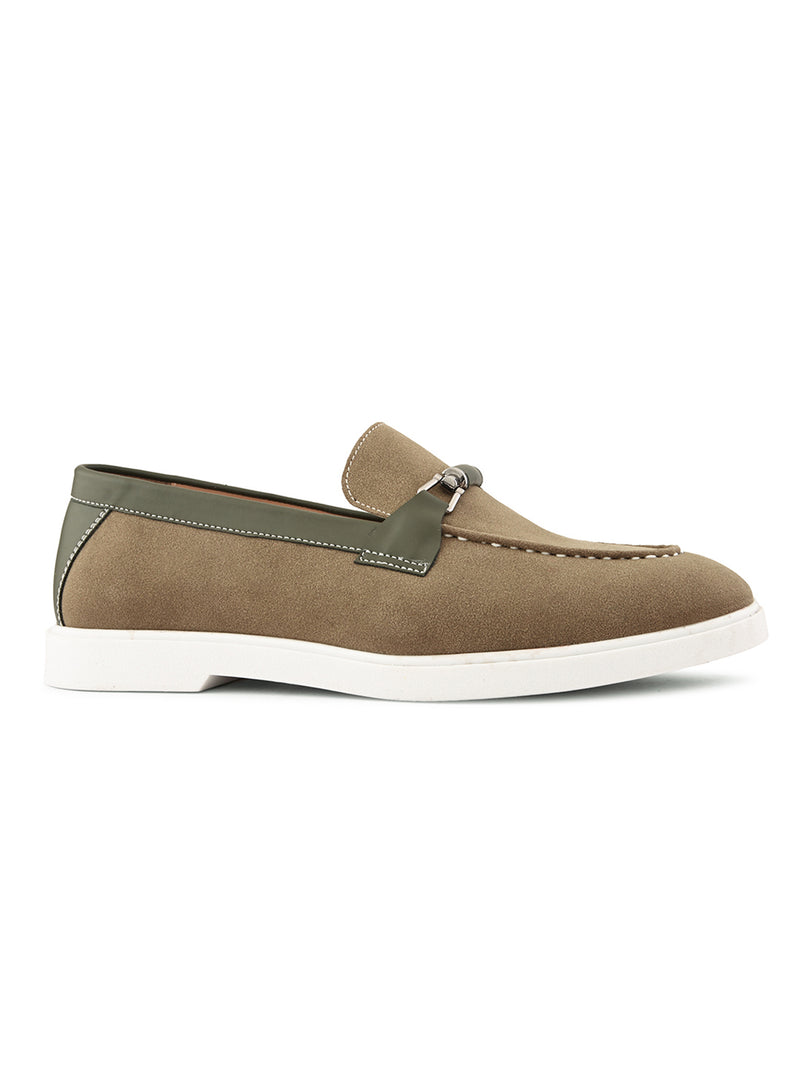 SAN FRISSCO Men Olive Casual Slip-On Shoes
