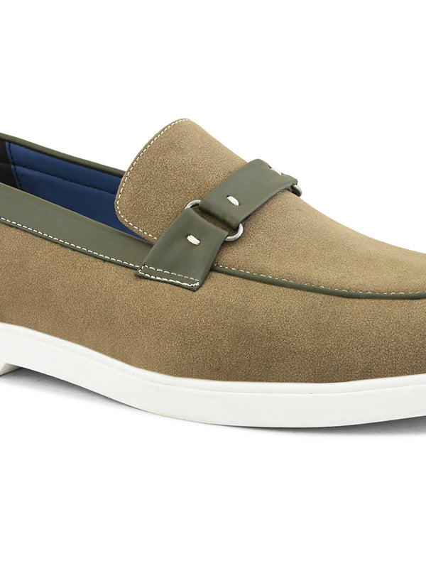 SAN FRISSCO Men Olive Casual Slip-On Shoes