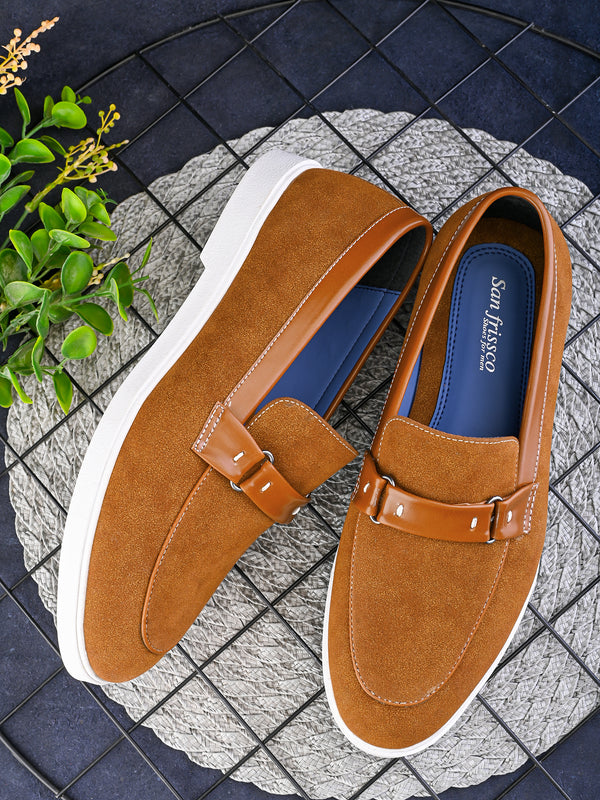 SAN FRISSCO Men Tan Casual Slip-On Shoes