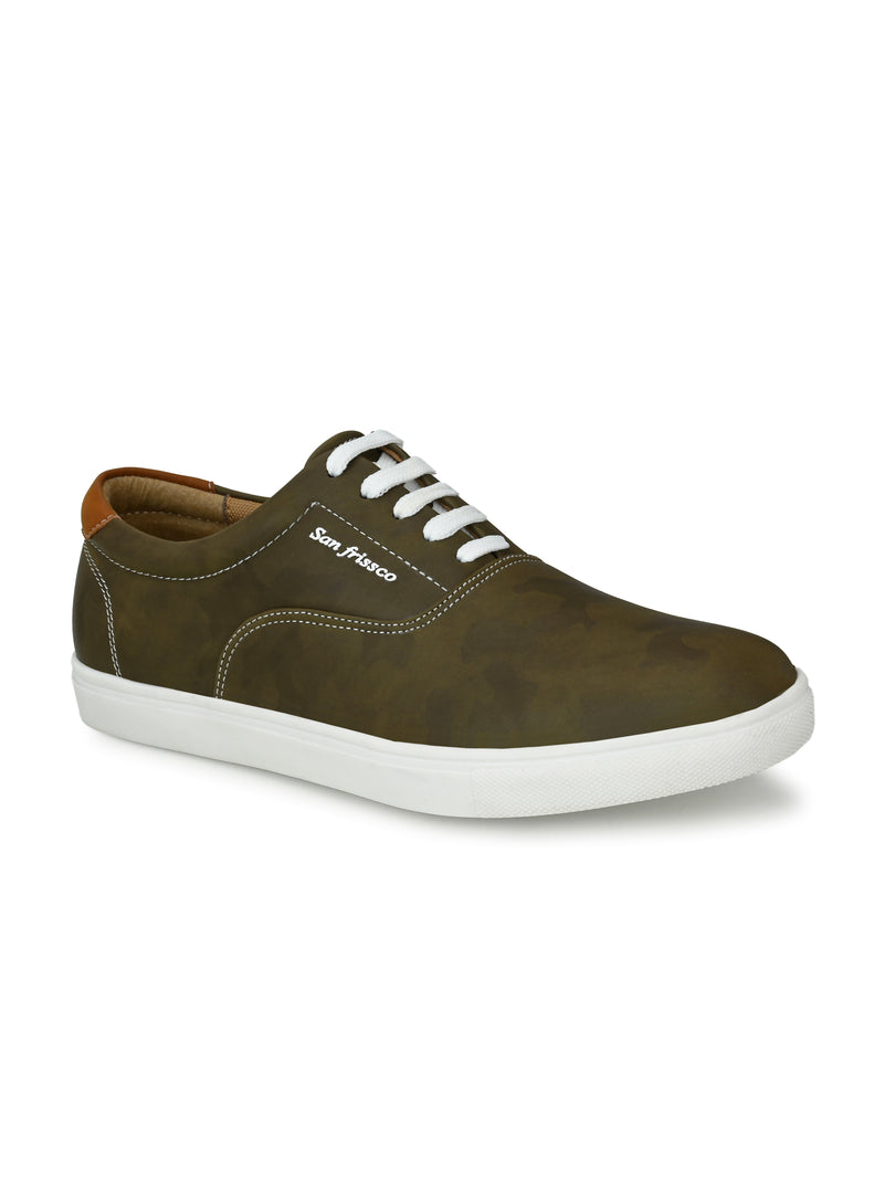 Powercourt Olive Casual Sneakers