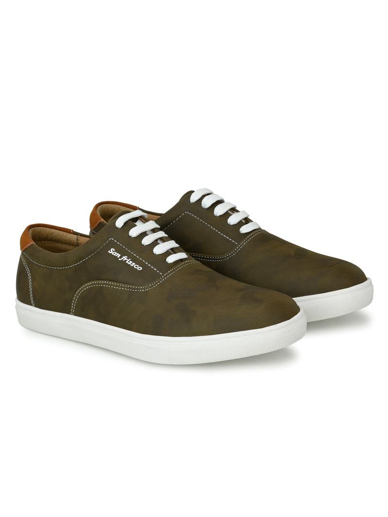 Powercourt Olive Casual Sneakers