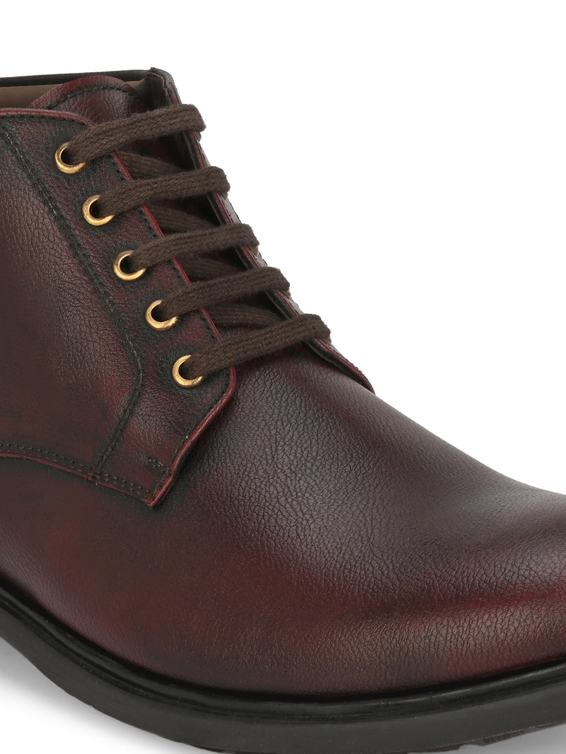 Tempt Cherry Lace-Up Boots