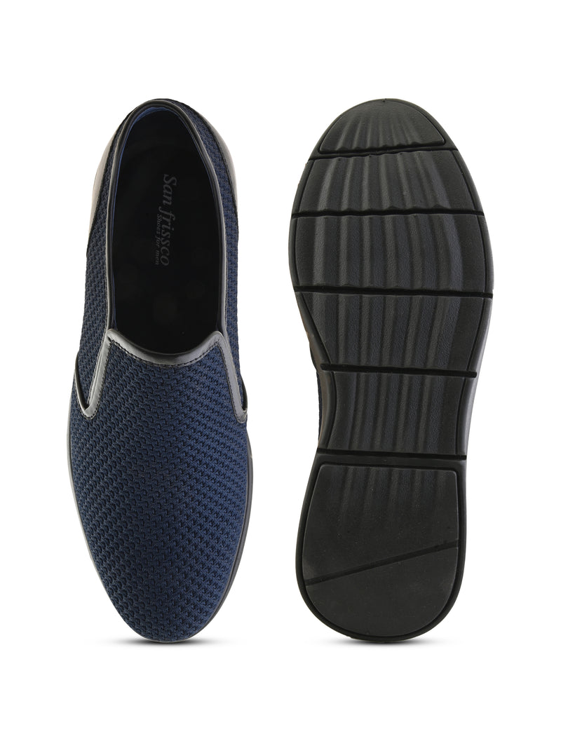 Dynamite Blue Slip-On Sneakers