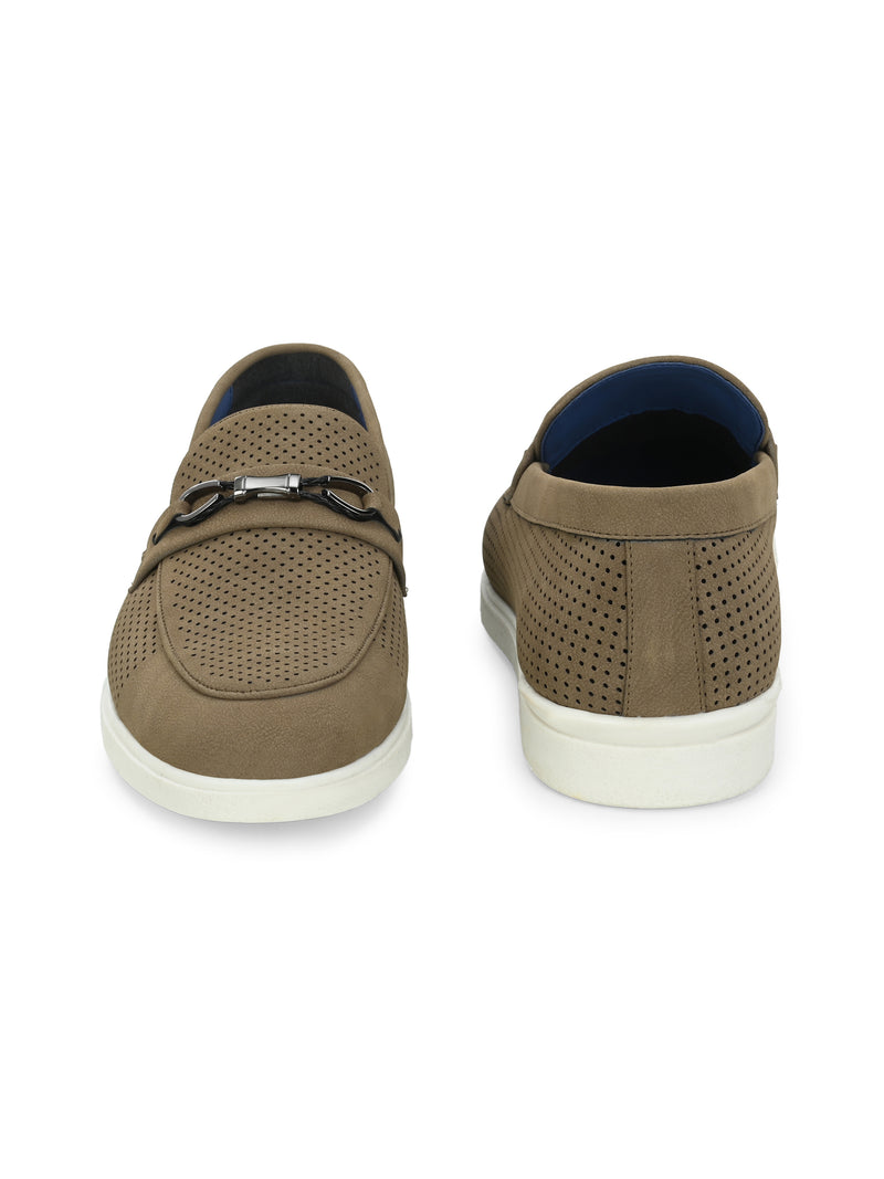 Sublime Olive Casual Slip-Ons