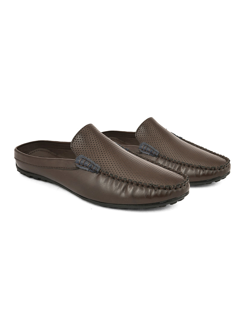 Micro Brown Mules