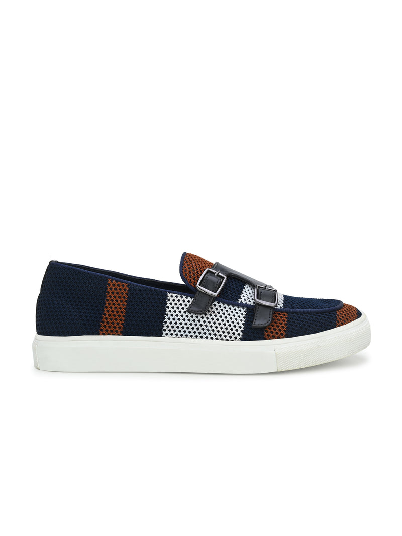 Savoy Blue Double Monk Sneakers