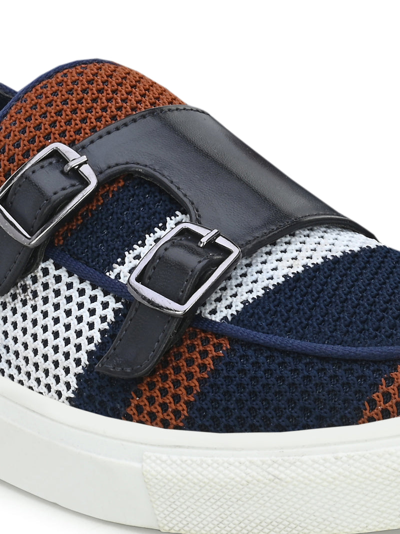 Savoy Blue Double Monk Sneakers