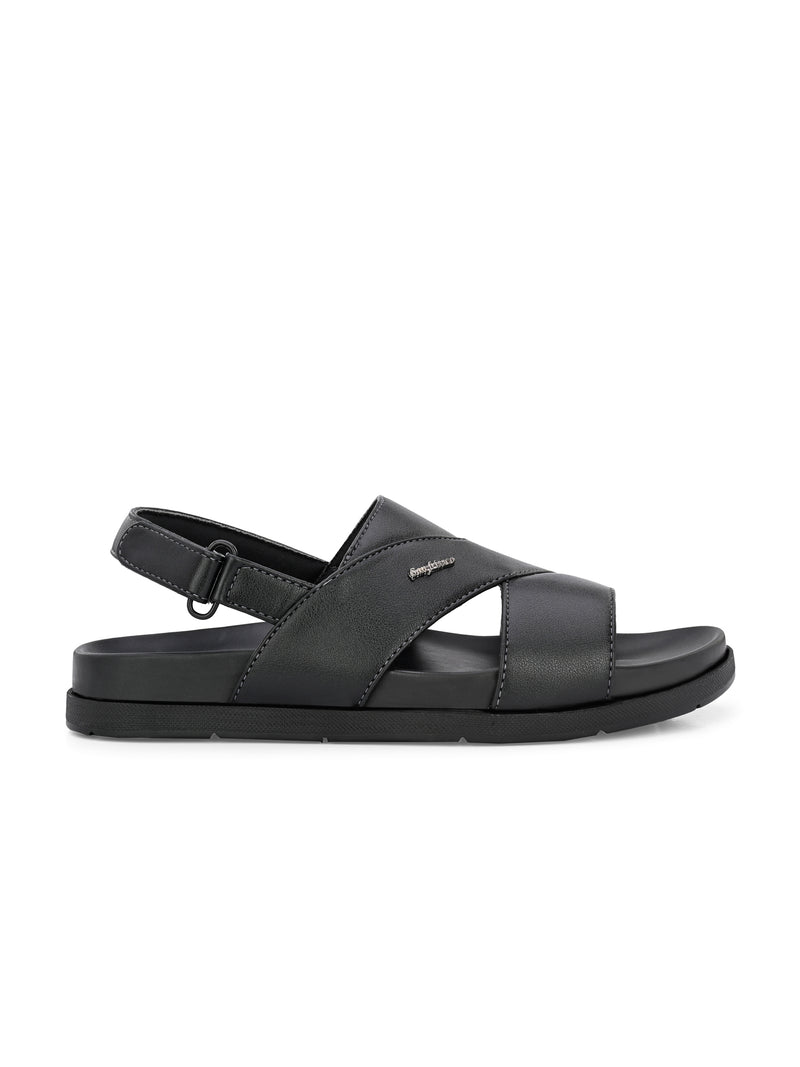 Ecco Black Multi-Strap Sandals
