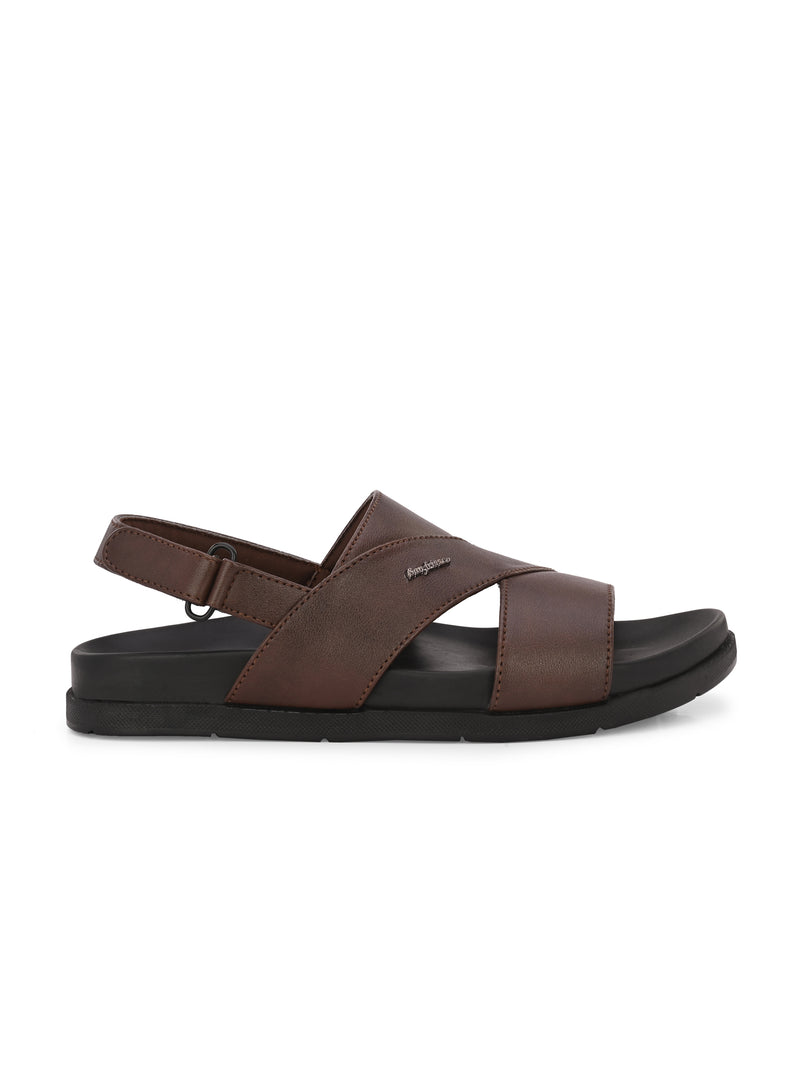 Ecco Brown Multi-Strap Sandals