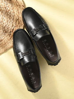 Diaz Black Driving Loafers
