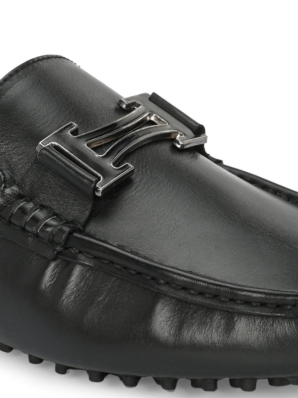 Diaz Black Driving Loafers