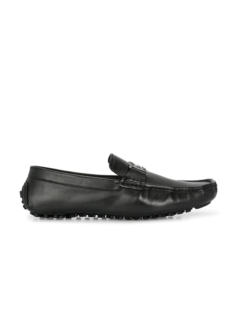 Diaz Black Driving Loafers