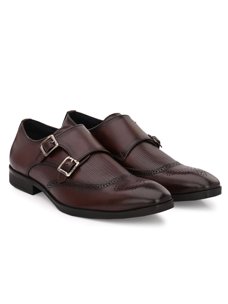 Mitchell Brown Monk Shoes