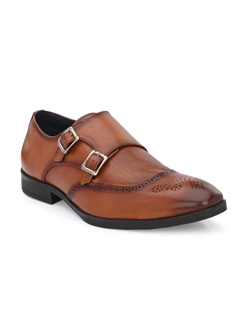 Mitchell Tan Monk Shoes