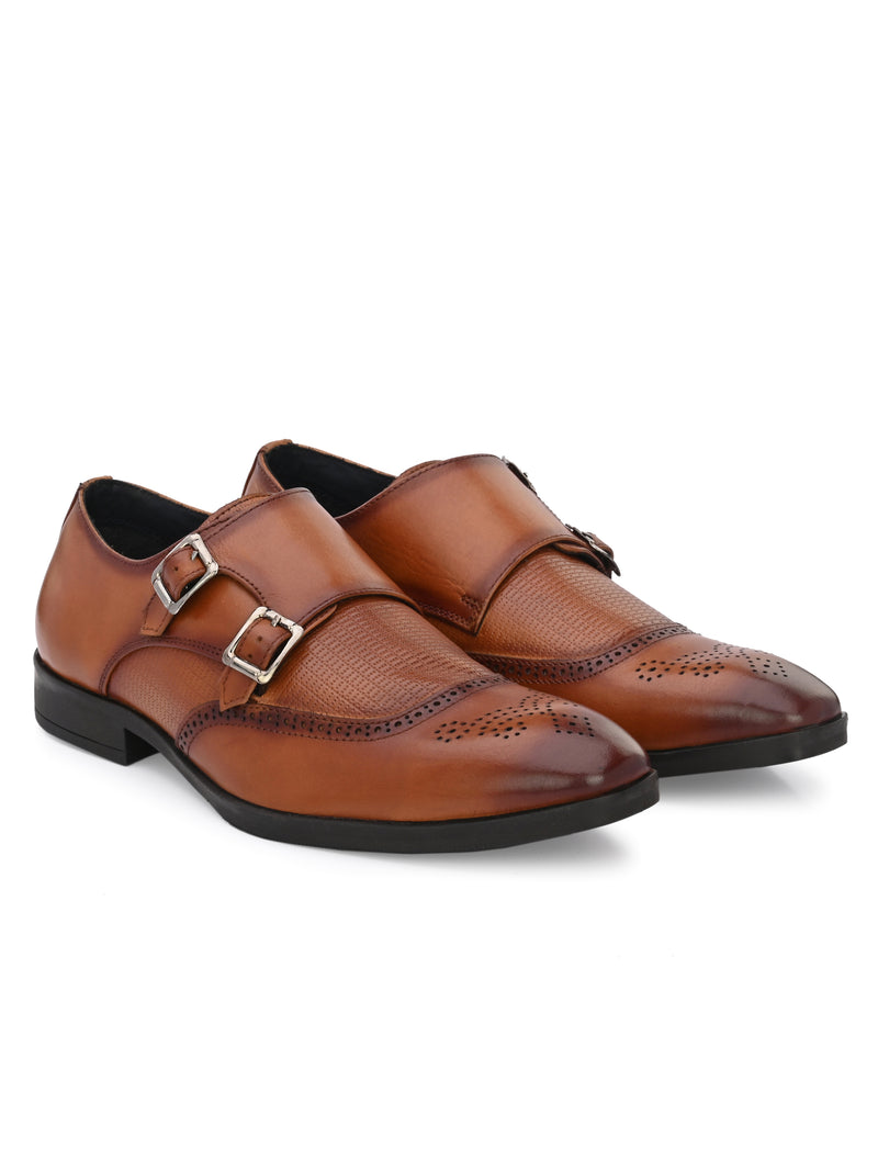 Mitchell Tan Monk Shoes