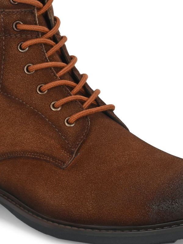 Staple Tan Lace-Up Boots