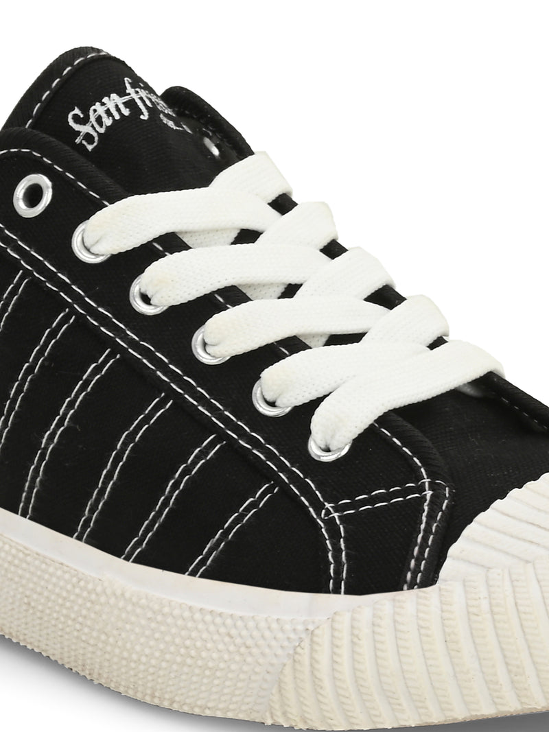 Core Black Canvas Sneakers