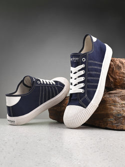 Core Blue Canvas Sneakers