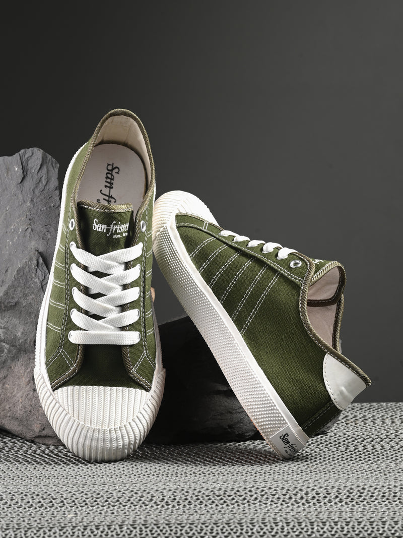Core Olive Canvas Sneakers