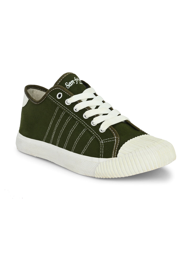 Core Olive Canvas Sneakers