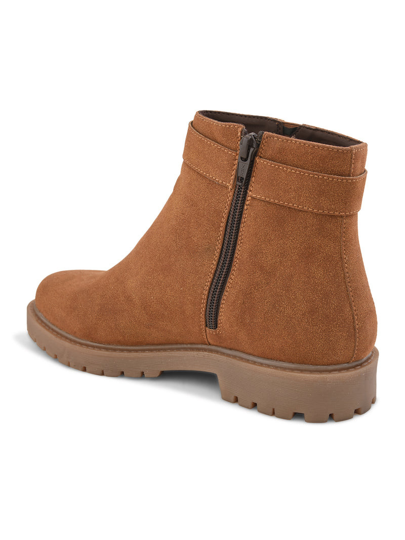 Emery Women Tan Ankle Boots