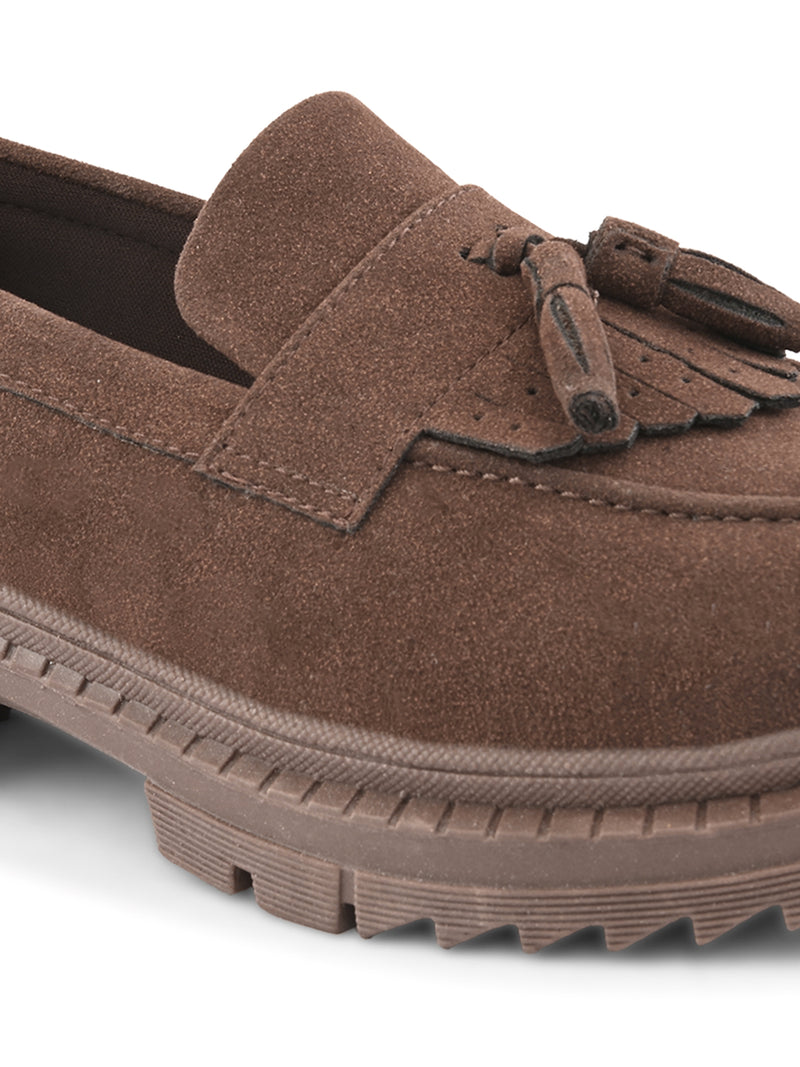 Chloe Women Brown Chunky Loafers