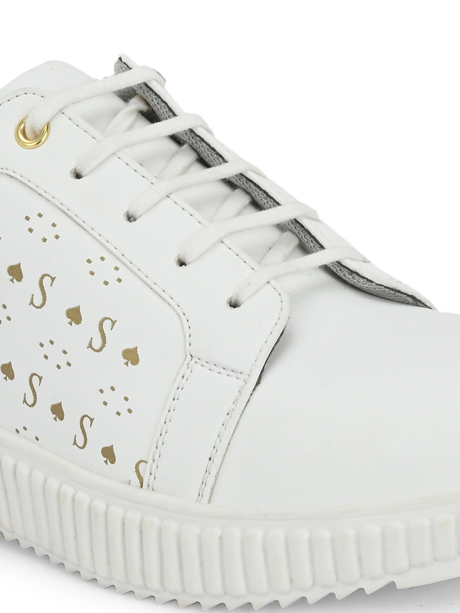 Sheen Women White Sneakers – Sanfrissco