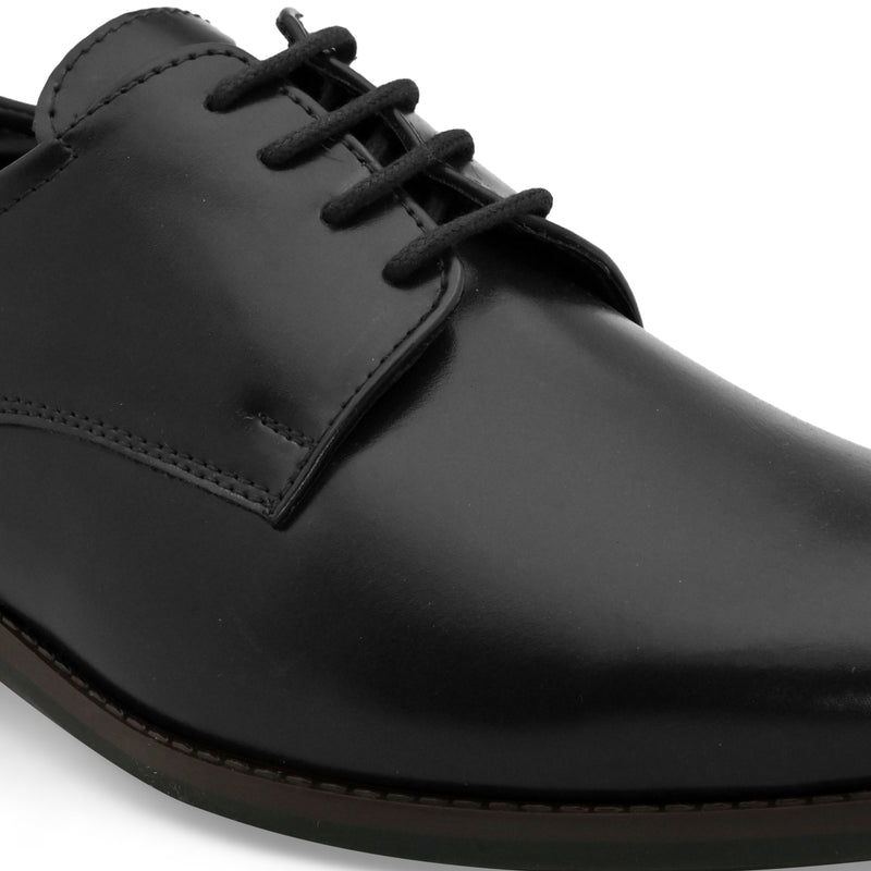 Topline Black Derby Shoes