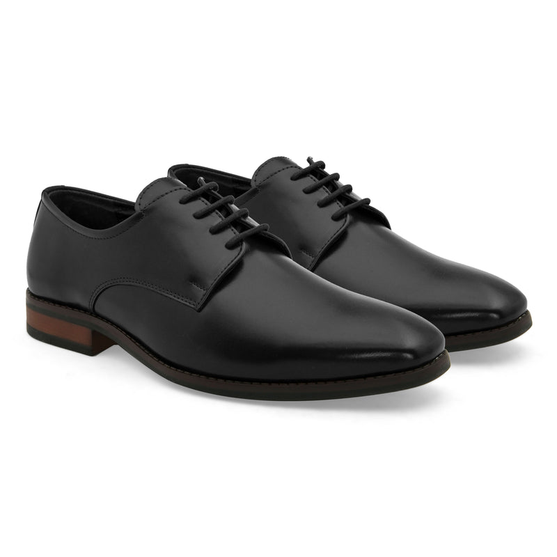Topline Black Derby Shoes
