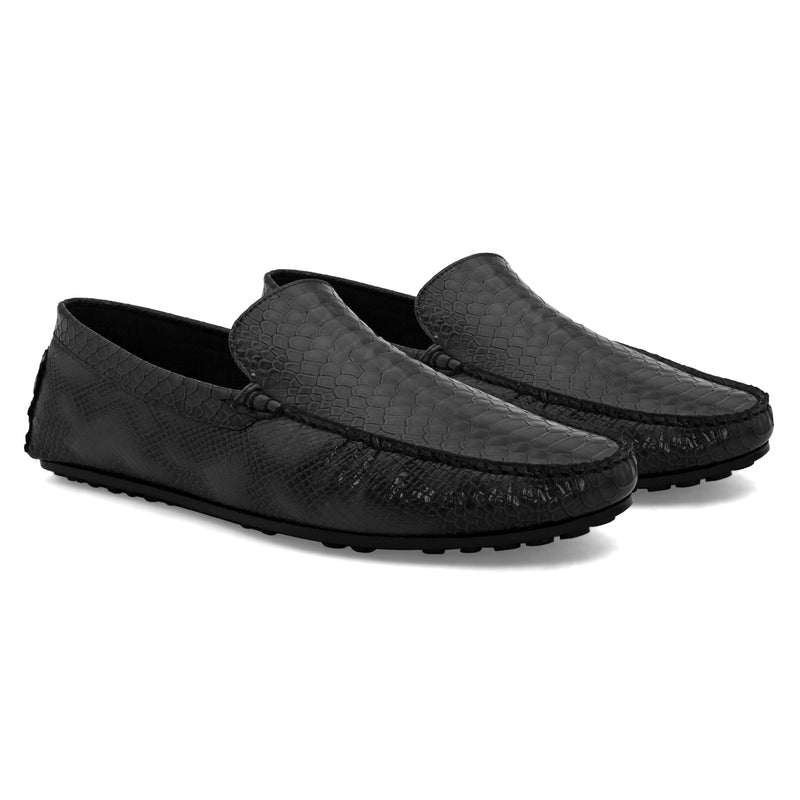 Chord Black Driving Loafers