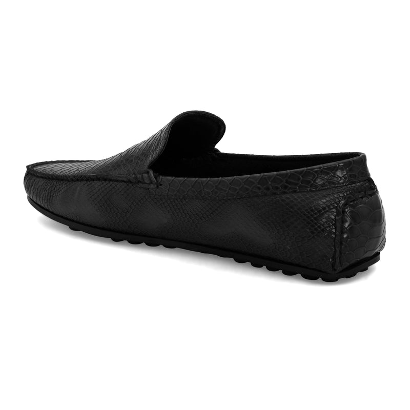 Chord Black Driving Loafers