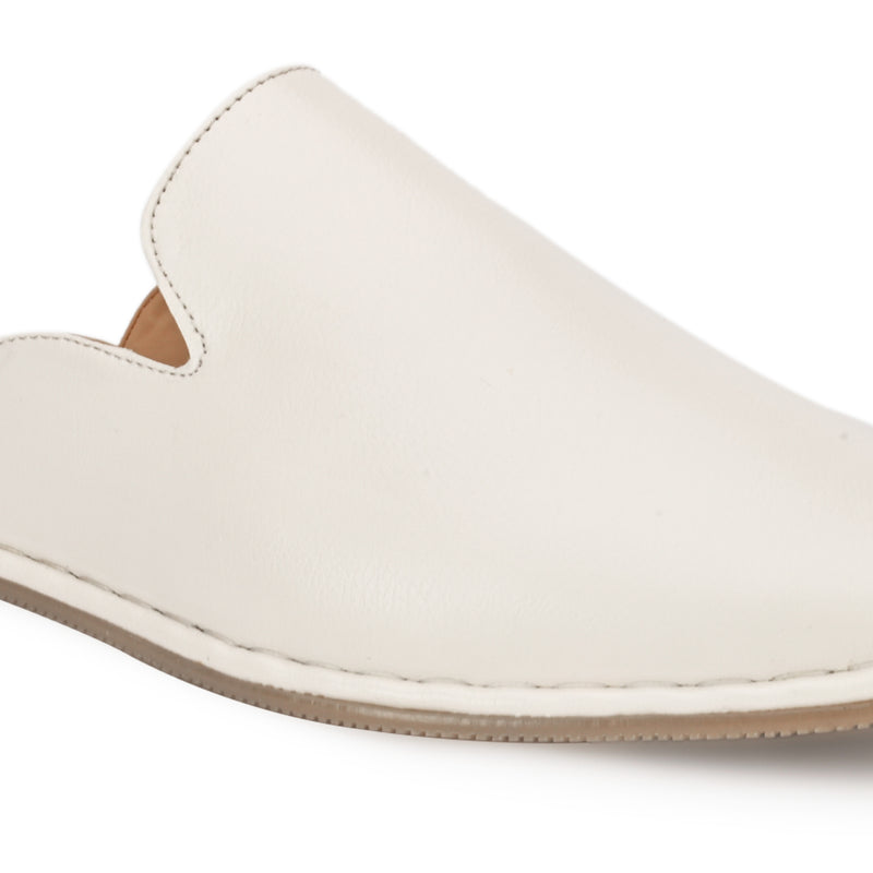 Snug  White Comfort Mules