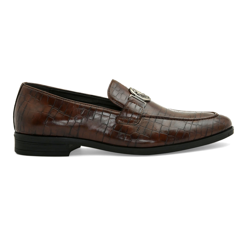Compass Brown Slip-Ons