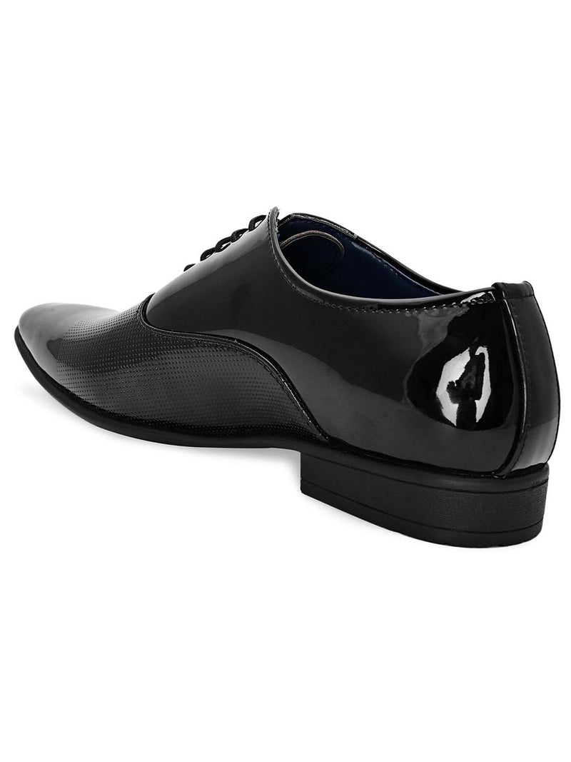 Black Patent Tuxedo Slippers for Men - TUXO by Civardi
