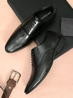 Diem Black Formal Oxford shoes