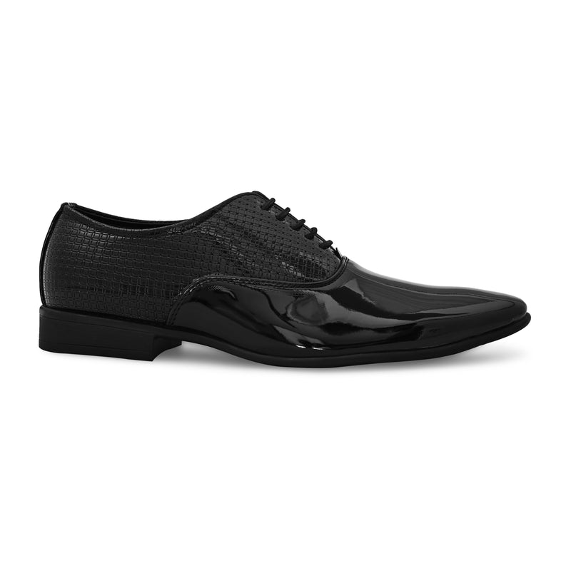 Alberto Torresi Black Patent Synthetic formal Shoes