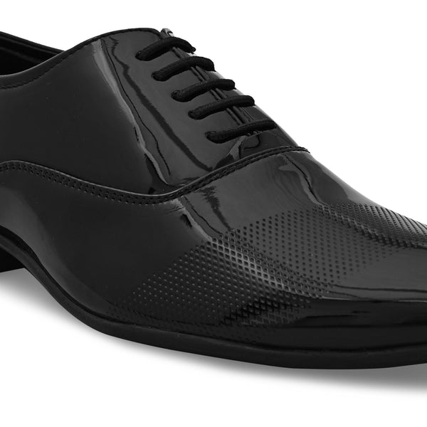 Façade Black Patent Formal Shoes