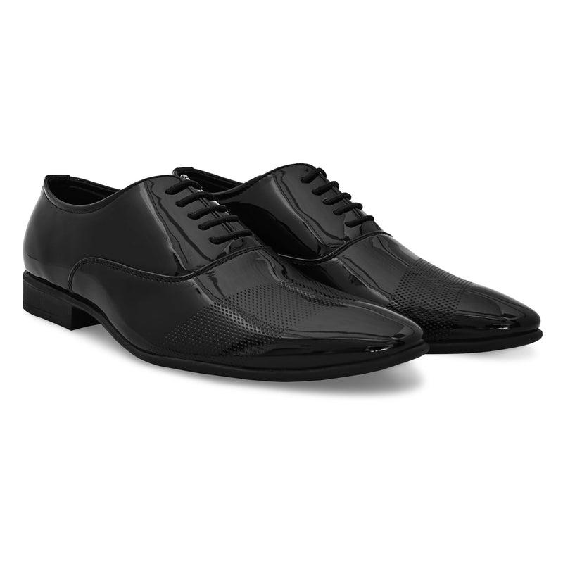 Façade Black Patent Formal Shoes