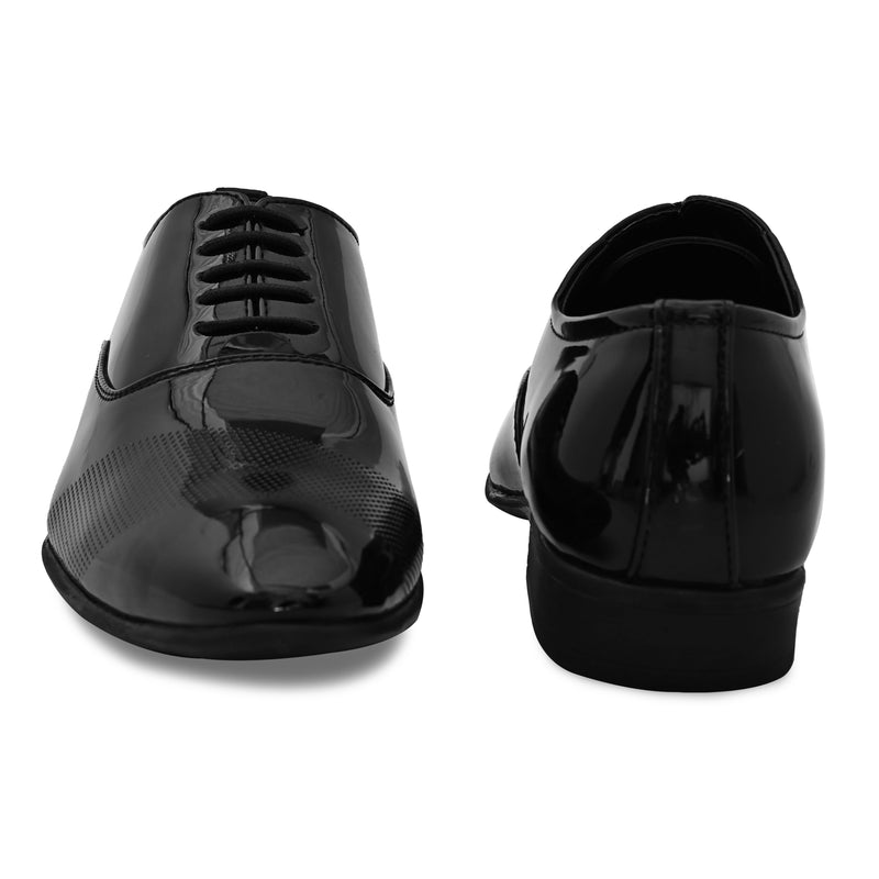 Façade Black Patent Formal Shoes