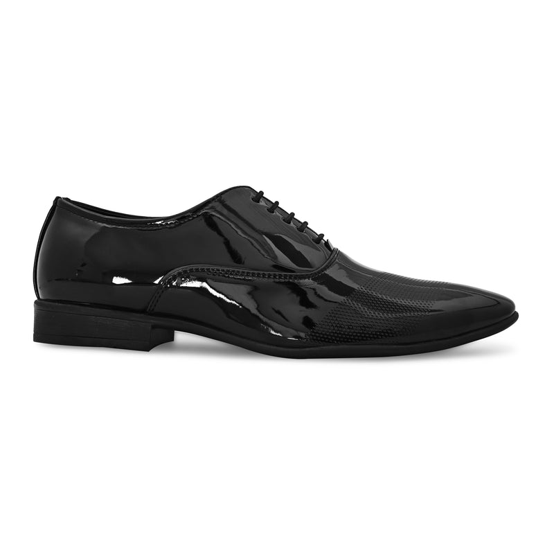 Façade Black Patent Formal Shoes